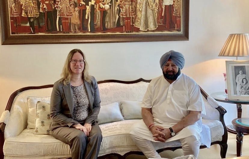 _iqbalSingh's tweet photo. Israeli charge d’affairs @MayaKadosh and political affairs incharge @NoaHakim  met CM of #Punjab @capt_amarinder to welcome him on his visit to #Israel. CM Punjab will discuss on various important aspects of agriculture ,water and security during his upcoming visit to @Israel https://t.co/Xc8XFufB3g