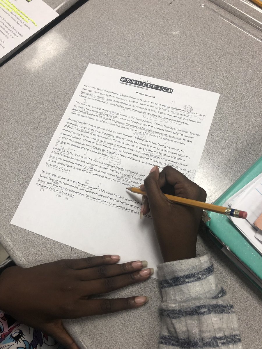 disneynut85's tweet photo. Love seeing my students annotating during our history lesson. #AllMeansAllMCSS @legacyelement @MadCoSchools #LESleadstheway https://t.co/X00BZGtopx