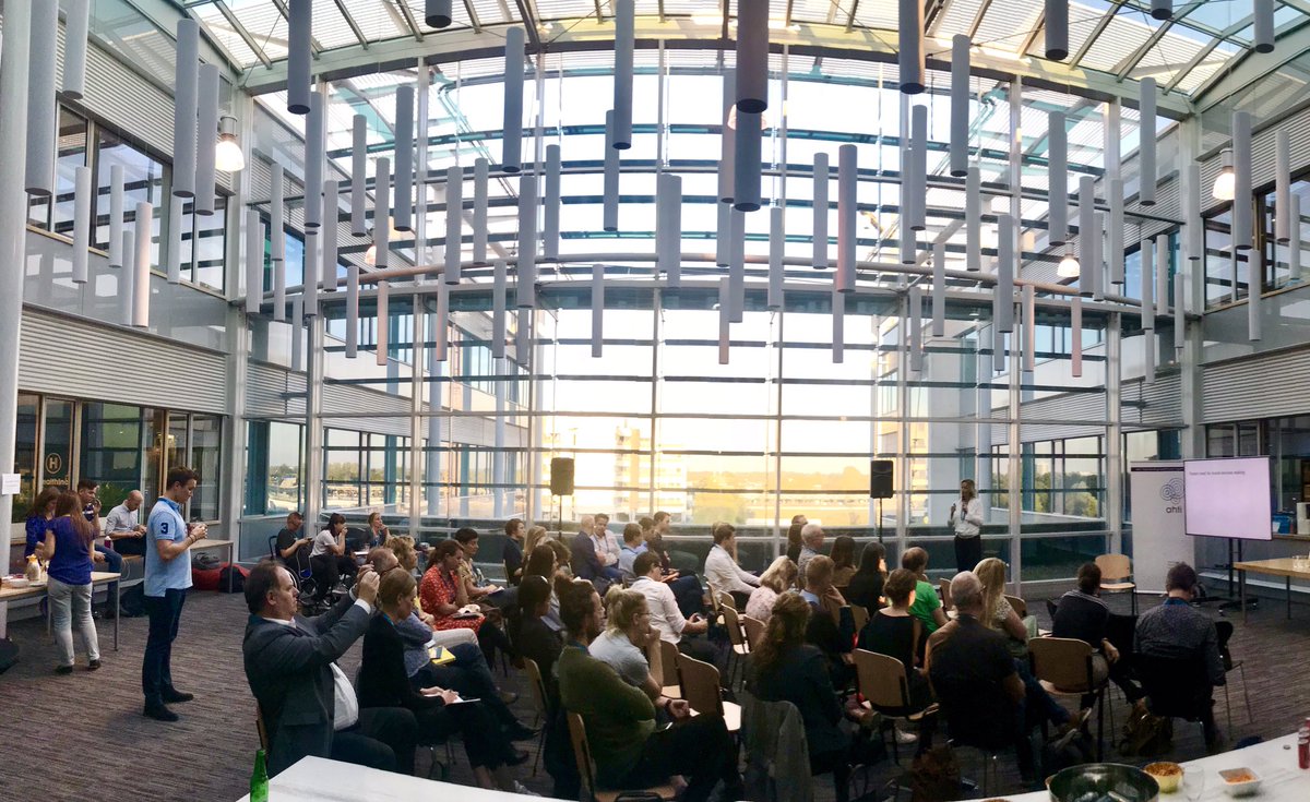 Full room during the first <a href="/Health2Ams/">Health 2.0 Amsterdam</a> and #HIMSSDutch Community meeting focused on design #innovations with the #patient needs in mind. #PatientIncluded #DigitalHealth <a href="/himsseurope/">Retired - HIMSS Europe</a>