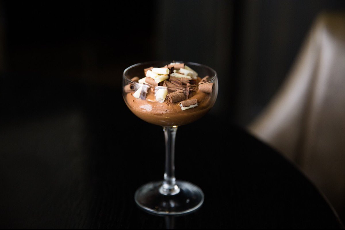 Happy #NationalChocolateWeek! Enjoy this Valrhona chocolate mousse at Social 24 😍😋 #ChocolateWeek2018 #dessert #chocolateweek