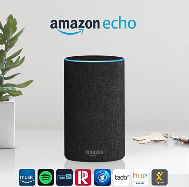 Andy_Lechner's tweet photo. Amazon Echo (2. Gen.), Intelligenter Lautsprecher mit Alexa, Anthrazit Stoff https://t.co/fwTmvxQr17 https://t.co/kOeH2E0kes