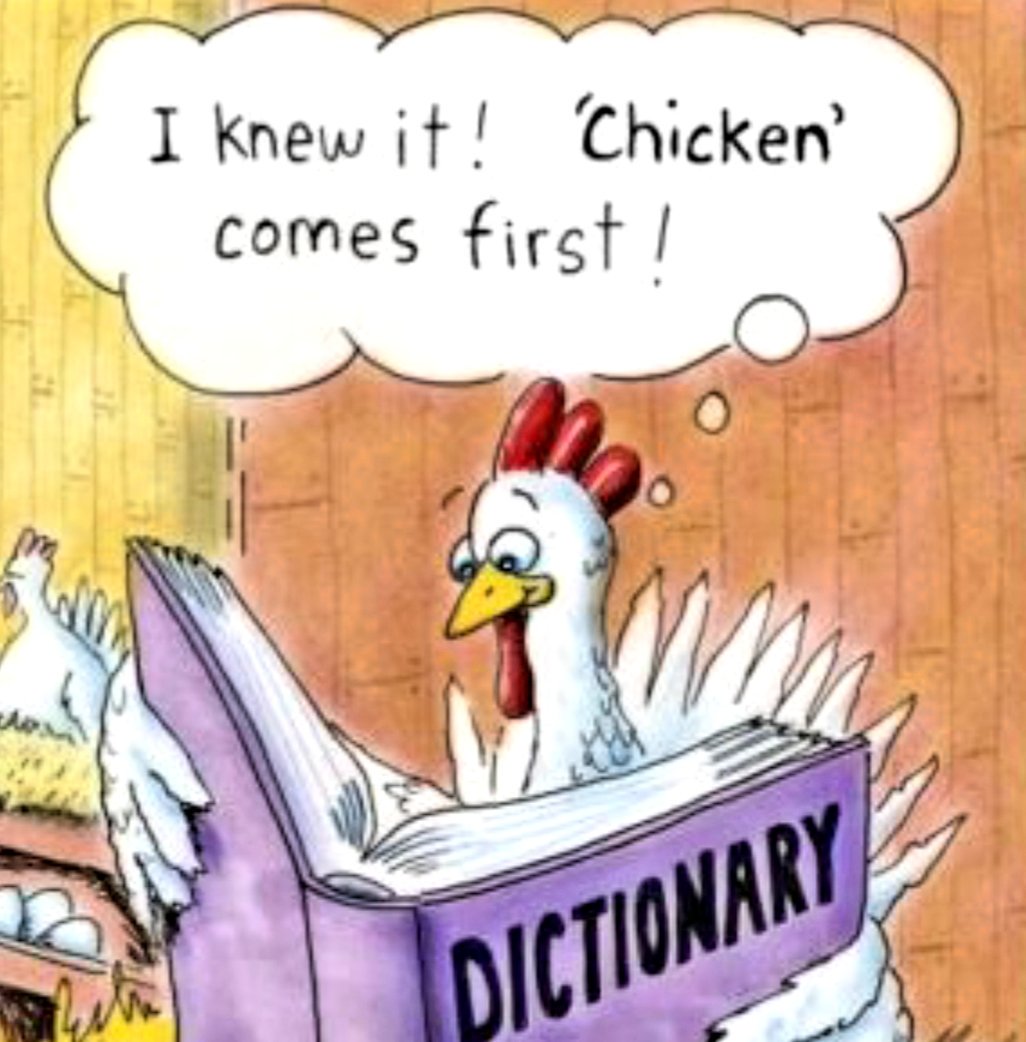 Image result for chicken cartoon with funny text October 2018