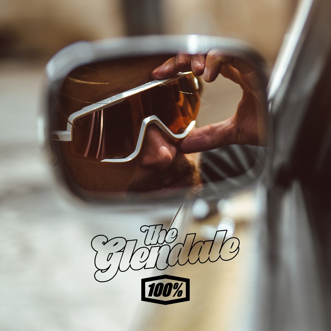I am excited to introduce you to the Glendale from <a href="/ride100percent/">100%</a>, a retro inspired shield with the latest in eyewear technology that blends the design characteristics of two of my passions; cycling and American muscle cars. #ride100percent #glendale