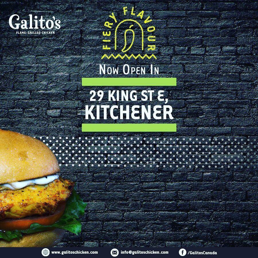 GalitosChicken_'s tweet photo. Our Kitchener location is up and 
Galito-ing! What are you waiting for?! 
https://t.co/USgeoyPeCJ 

⭐️29 King Street East, Kitchener⭐️

#periperi #flamegrilled #chicken #nowopeninyork #nowopen #nowopeninkitchener #halfchicken #Vaughan #York #kitchener #tossdown @tossdown https://t.co/JO9WP9g2OG