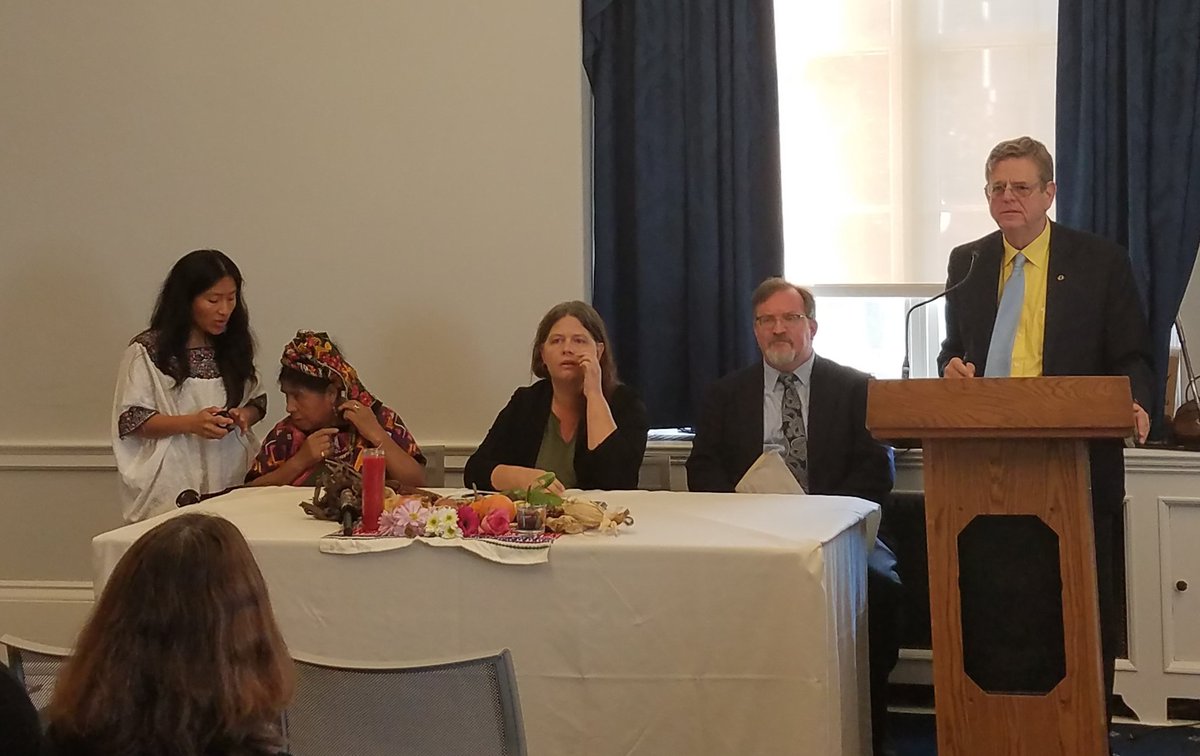 Thanks to everyone who came out to hear the amazing panel discuss #Indigenousrights and land rights in Guatemala. #righttofood #righttoland #humanrights @doug_hertzler