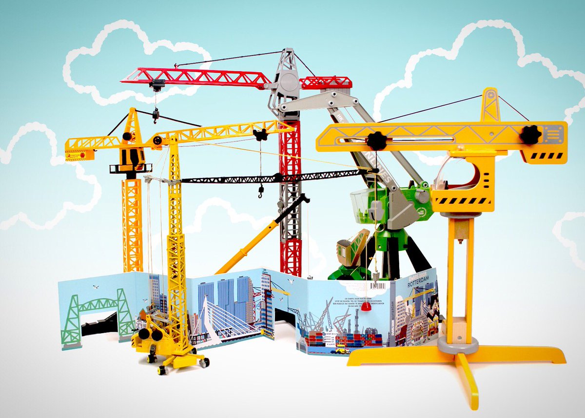 🏗 Je komt ze wel eens tegen in de stad... Ook in Dwars door Rotterdam staan er wat; kan je ze lekker gaan tellen.