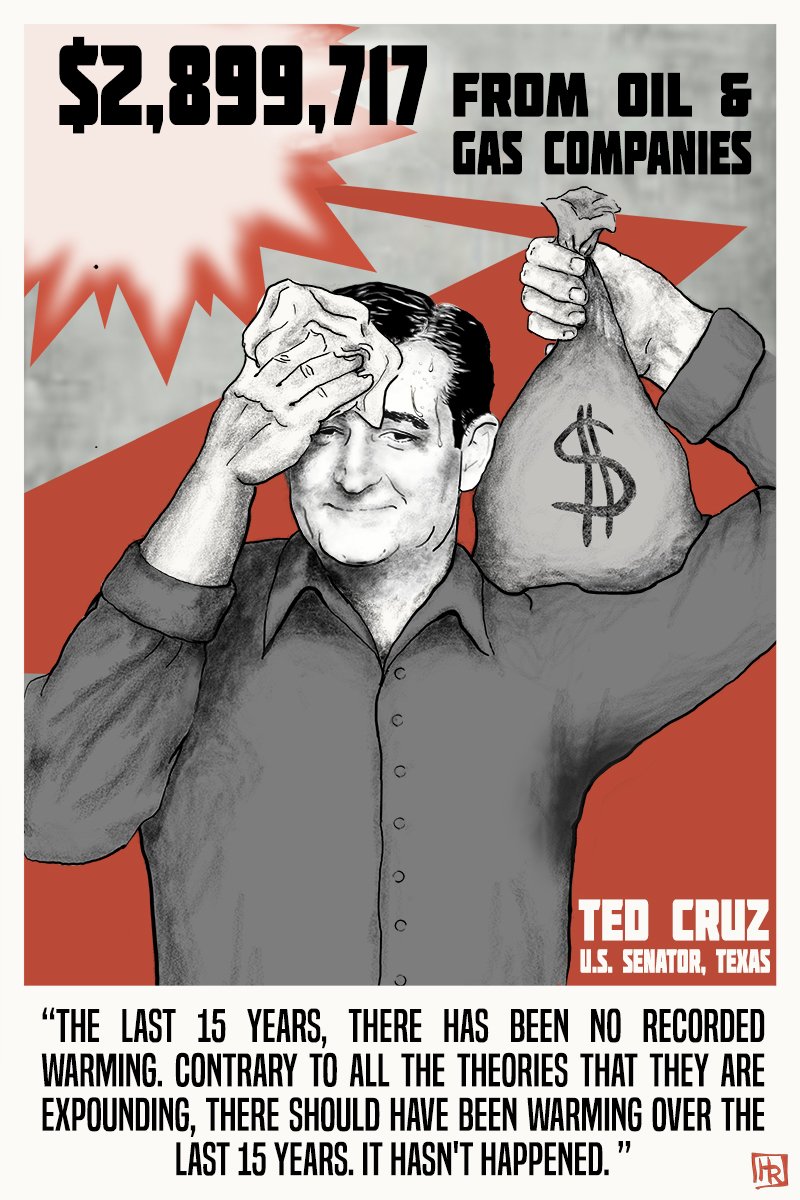 HRothsteinArt's tweet photo. Just released a new project! It looks at how $ influences 10 politicians' climate denial. See it here: https://t.co/Ty6Etoqc7U https://t.co/NqrrhPOANI