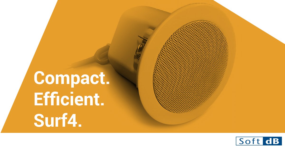 Introducing the all-new Surf4 #loudspeaker, designed to generate the optimum masking sound for in-ceiling configuration. Explore all of our products by clicking here: bit.ly/2K0BZ81 

#Tech #NoiseMitigation #Audio