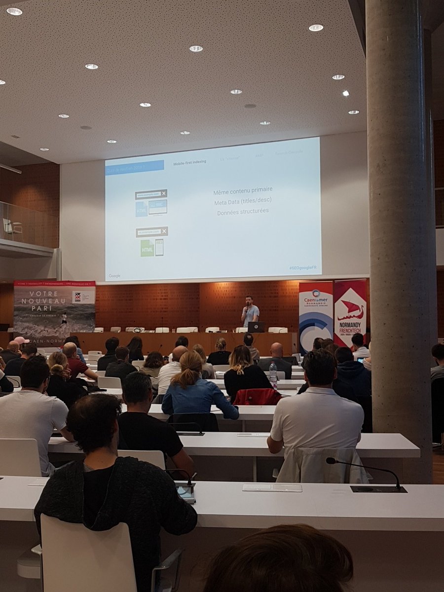 LuBigot's tweet photo. bilan des nouveautés 2018 #SEOgoogleFR par @VincentCourson #normandyfrenchtech https://t.co/wpFF6b23g2