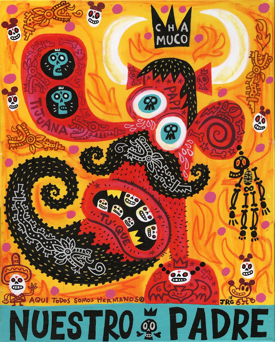 mexopolis's tweet photo. “Diablo #1” acrylic on canvas for Border Bang 2 art show on Oct 20 at @CoagulaMagazine #borderbang2 https://t.co/V3xg7zqQmT