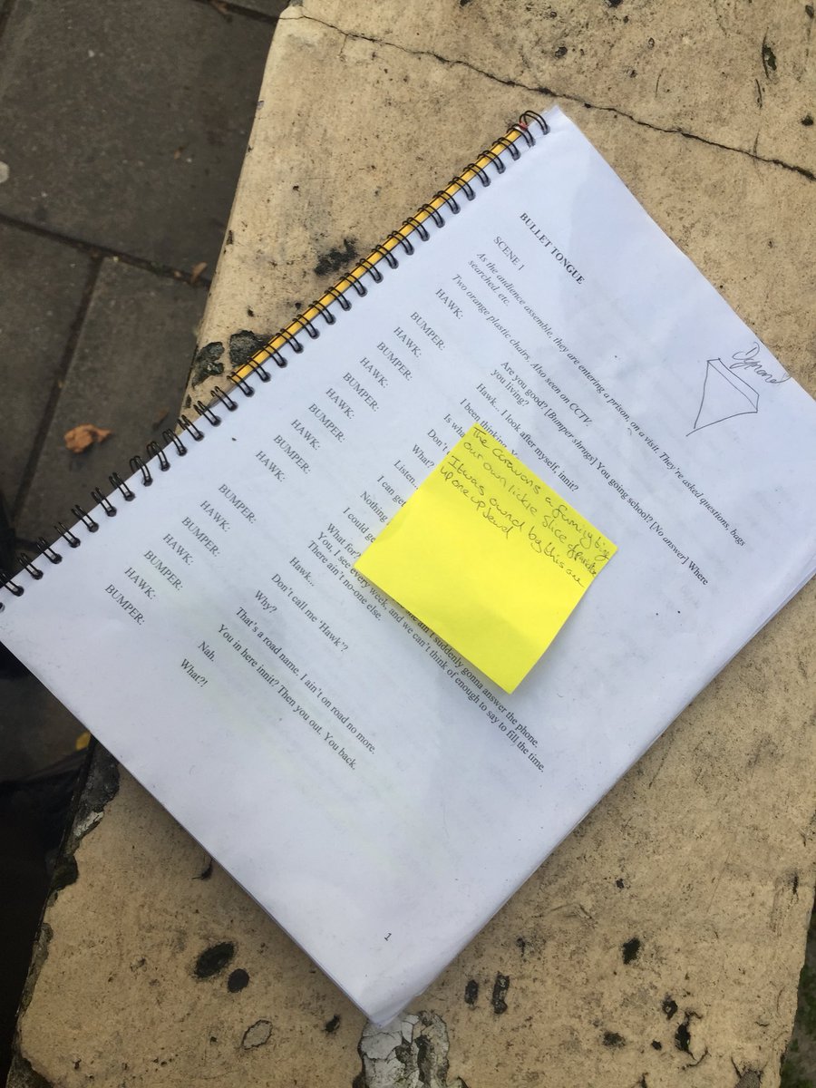 DymondAllen's tweet photo. #1stDayOfRehearsals #winningscript #acotorslife https://t.co/wwj8shosIj
