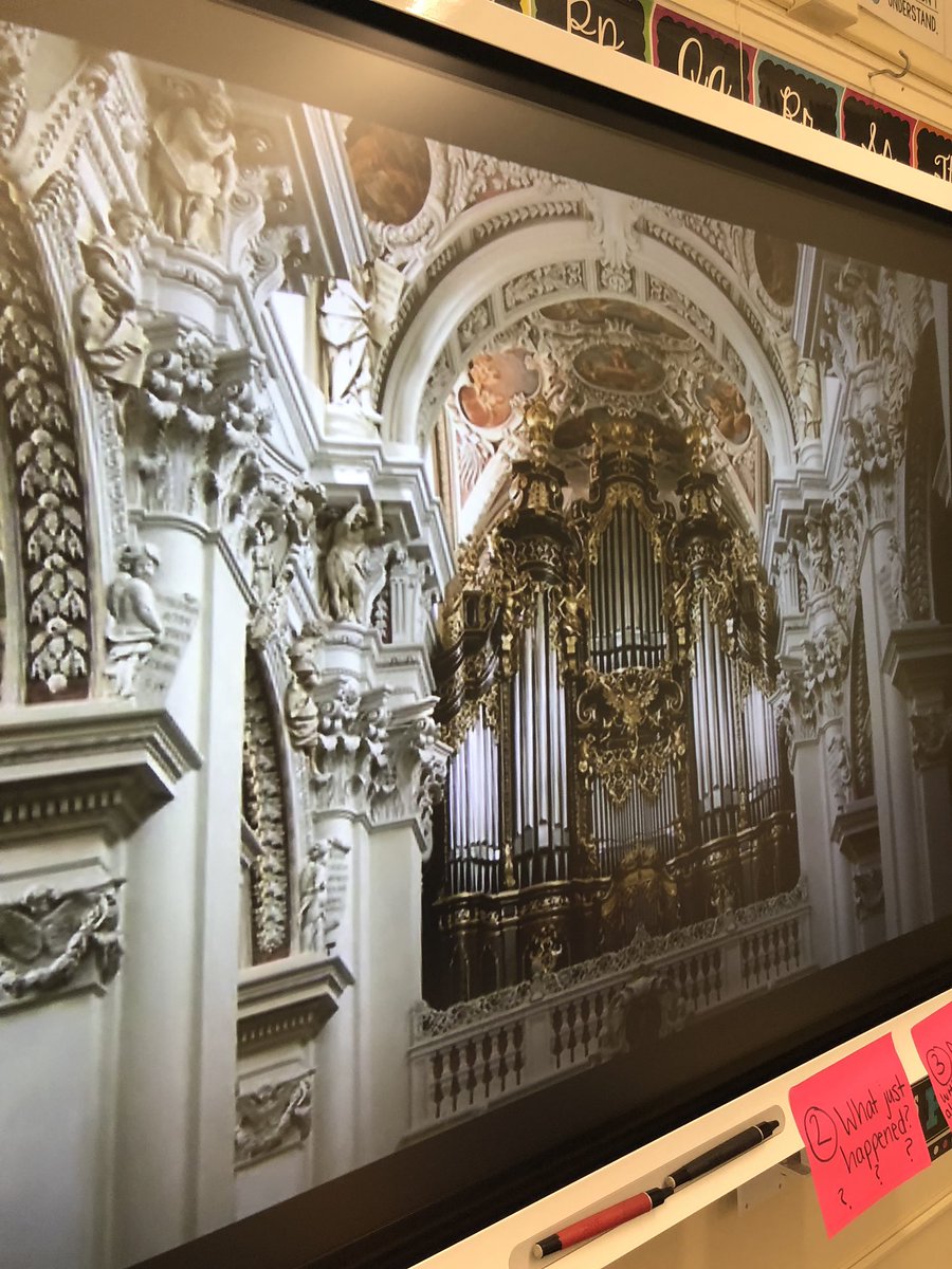 ladams_9's tweet photo. As we were working on descriptive writing haunted house pieces,  students asked me to play the very spooky Toccata and Fugue in D Minor they learned about with @MissPattenMusic !! Love those amazing cross-curricular connections! @WyomingElem https://t.co/9AuZeIMqle