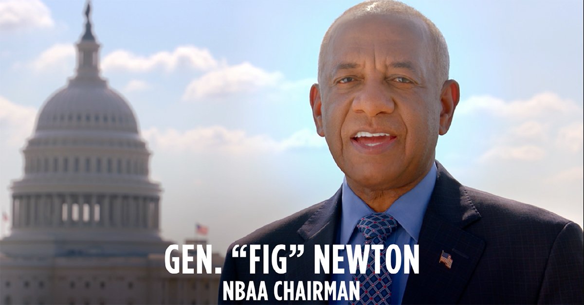In a video shown at the #NBAA18  Day 1 Keynote, NBAA Board Chair Gen. Fig Newton thanked the general aviation community for its perseverance in the successful fight against ATC privatization. nbaa.org/events/bace/20…