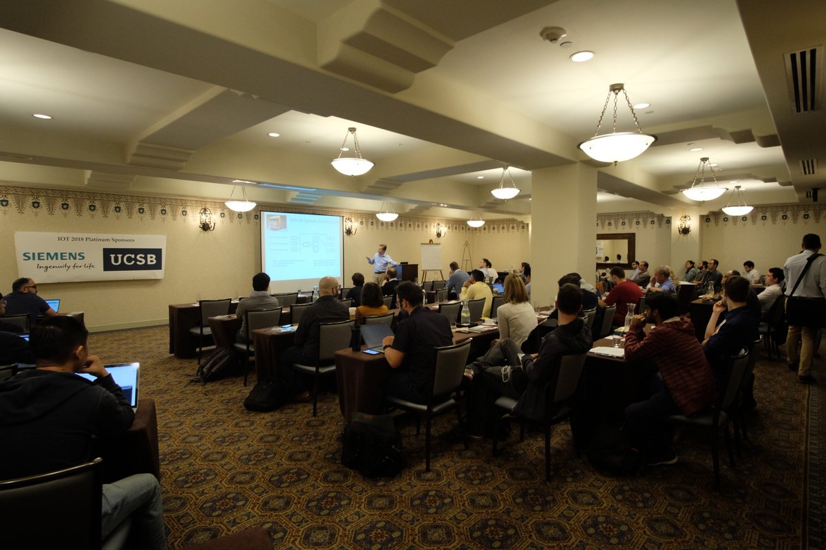 STKO_UCSB's tweet photo. Keynote by Prof. Karl Johansson at the 8th International Conference on the Internet of Things (IoT 2018) #IoT2018 #IoT https://t.co/NuwptnCUOb
