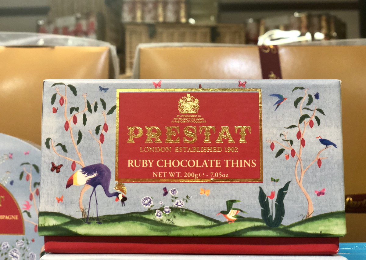 These fabulous ruby chocolate thins from luxury chocolatiers <a href="/Prestat/">Prestat Chocolates</a> are a worthy treat to celebrate #ChocolateWeek. #VisitLondon