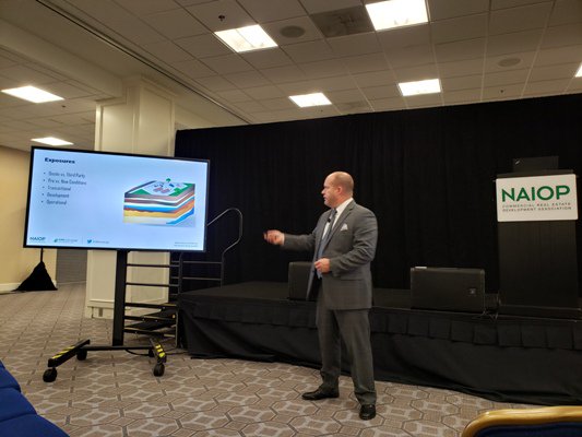 rt_ecp's tweet photo. John Heft presenting today on Environmental Loss and Challenges in Commercial Real Estate at CRE.Converge 2018 hosted by @NAIOP. https://t.co/GD67TZRMqO