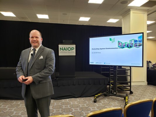 rt_ecp's tweet photo. John Heft presenting today on Environmental Loss and Challenges in Commercial Real Estate at CRE.Converge 2018 hosted by @NAIOP. https://t.co/GD67TZRMqO