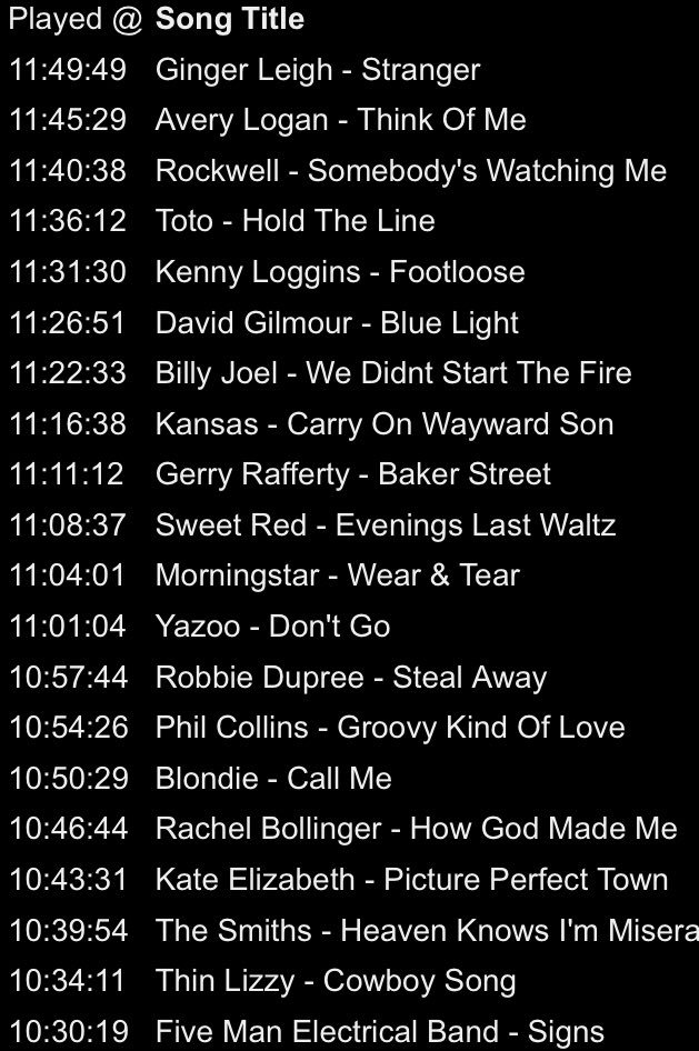 KGTNGeorgetown's tweet photo. Lunchtime jams- last 20 songs including @GingerLeighBand, @avery_logan, Sweet Red, @MorningstarATX, Rachel Bollinger, &amp; Kate Elizabeth! #gtxmusic #gtxlocal 💕🎶 https://t.co/xBfoq6IEMq