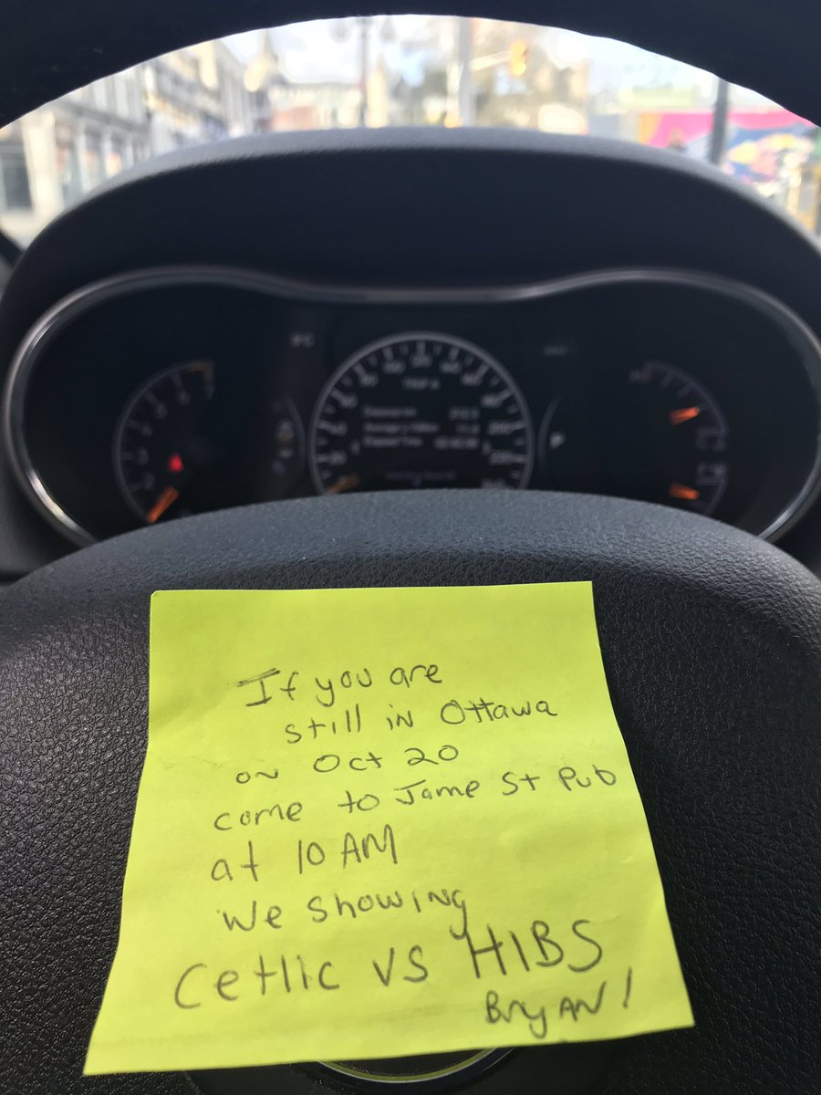 KelticKeith's tweet photo. @CelticFC There is something special about being a Celtic fan.  While away for work, this message was left on my car in a hotel parking lot.  I guess he saw my plate and air freshener. #coybig #greatsupporters https://t.co/zago8TXqkq