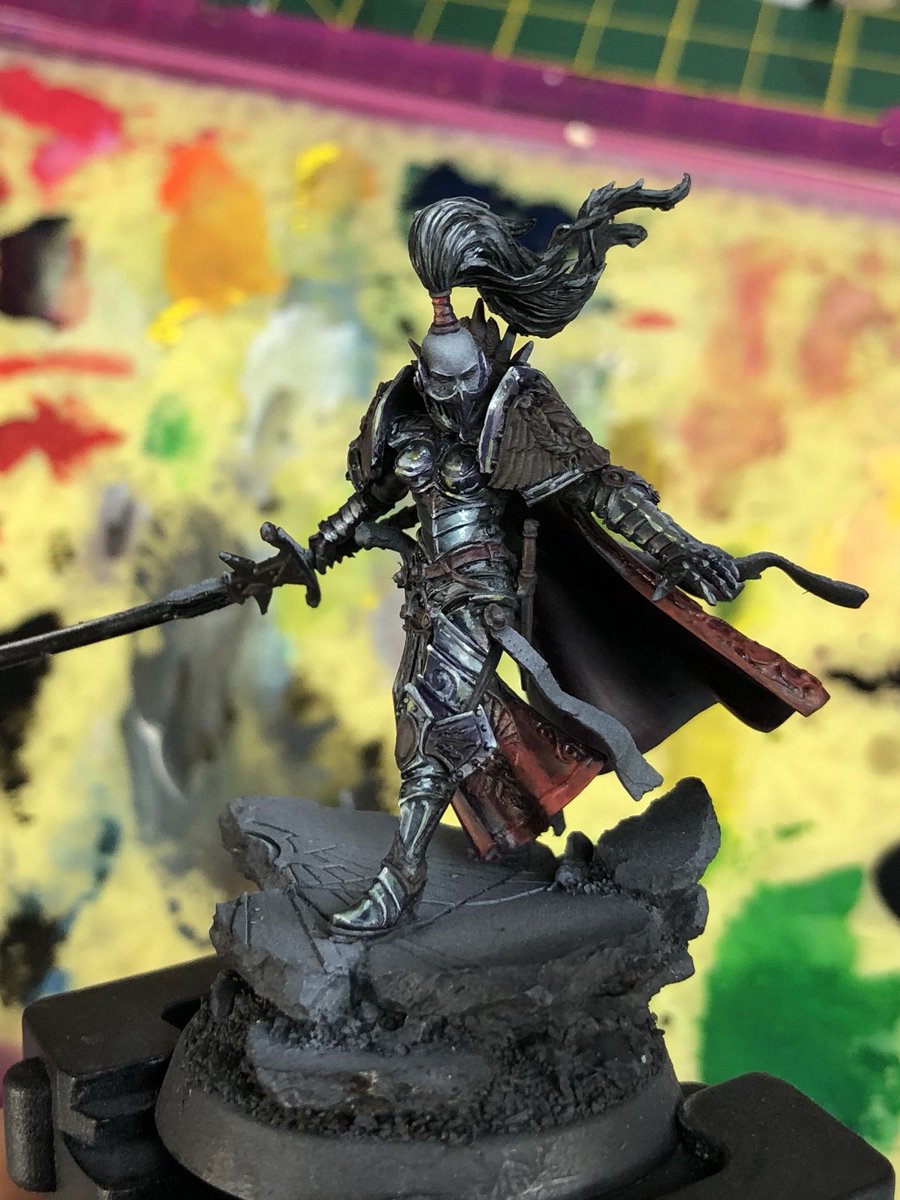 lillegendstudio's tweet photo. Today’s effort. Working on smoothing out the Black next and the skin tones. #spacemarines #miniatureart #sistersofsilence #hardforheresy #forgeworld #paintingwarhammer #paintingforgeworld #black #paintingblack #custodes #krole https://t.co/oR3q4n8Zxu