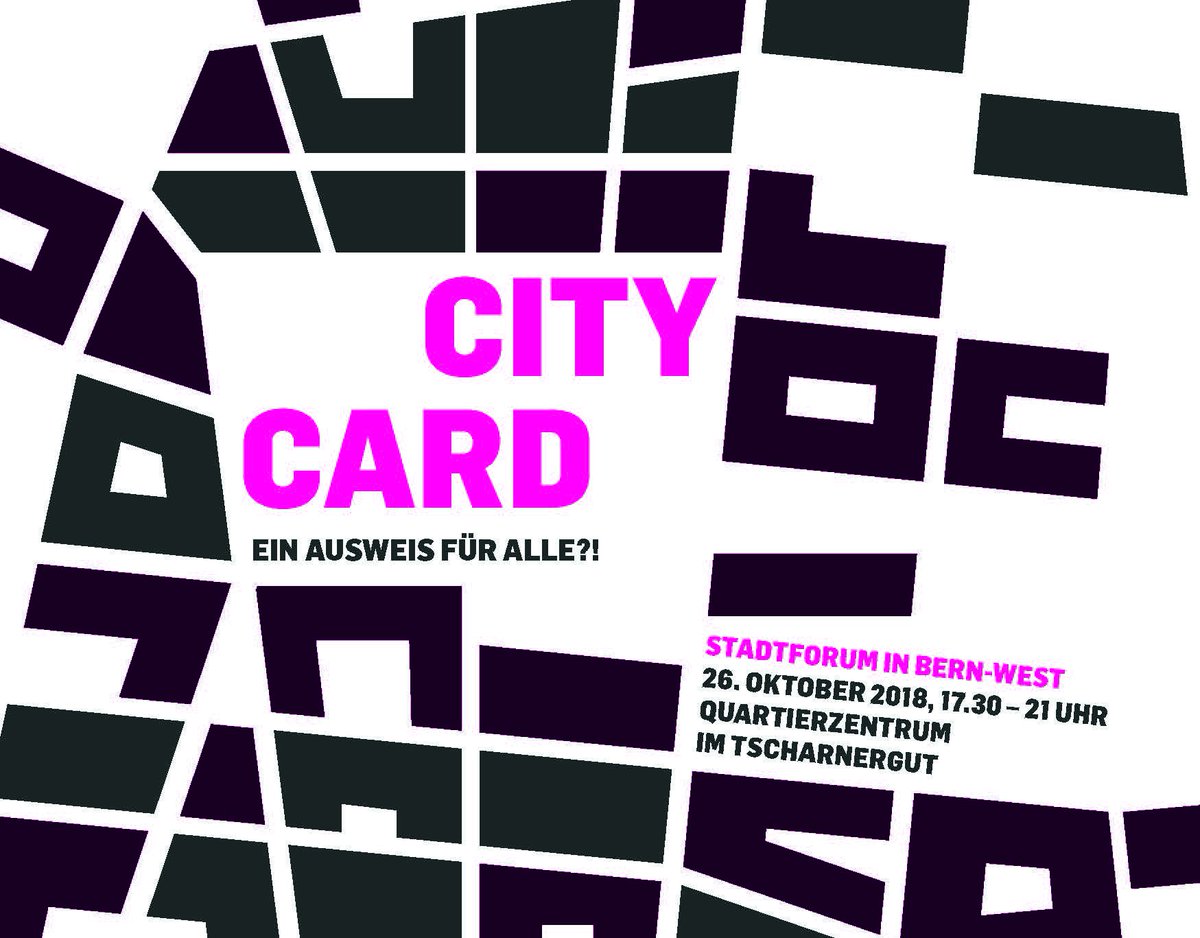 Vor dem Stadtforum am 26. Oktober informieren wir über den aktuellen Stand bei der CityCard und Herausforderungen auf dem Weg dorthin: wirallesindbern.ch/2018/10/16/im-…