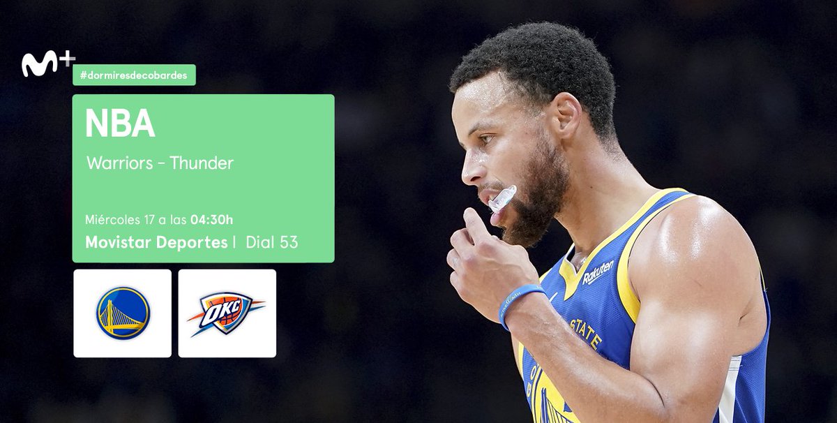 Prepara el café, porque esta noche va a ser larga.
Warriors - Thunder, a las 04:30h en Movistar Deportes.

Con <a href="/guillegimenez_/">GuilleGimenez</a>, <a href="/ADaimiel/">Ántoni Daimiel</a> y <a href="/PitiHurtado/">Piti Hurtado</a>.
#dormiresdecobardes