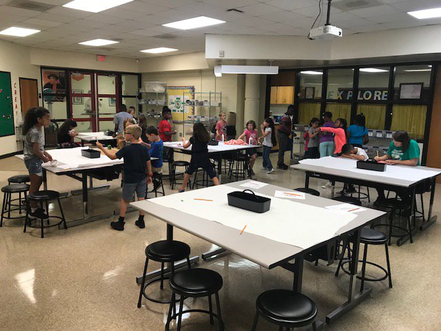 Tech_CoachLloyd's tweet image. Mrs. Keller&apos;s Third Grade class is working hard to create their Native American Artifacts!