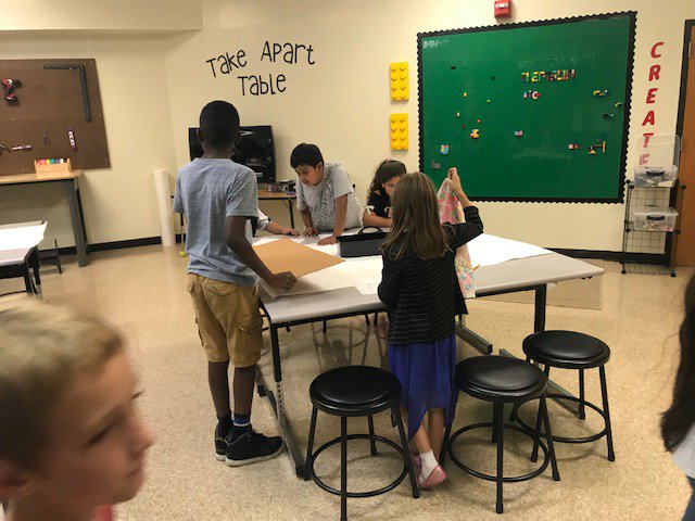 Tech_CoachLloyd's tweet image. Mrs. Keller&apos;s Third Grade class is working hard to create their Native American Artifacts!