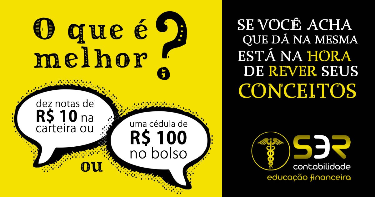 podeS3R's tweet photo. Qual a diferença entre dez notas de R$ 10,00 na carteira e apenas uma cédula de R$ 100,00? Clique no link https://t.co/iAzJtph0vL e inscreva-se já na nossa palestra para saber a resposta, além de aprender um monte sobre educação financeira. 

#educacaofinanceira #podeS3R https://t.co/rvxdEtswbF