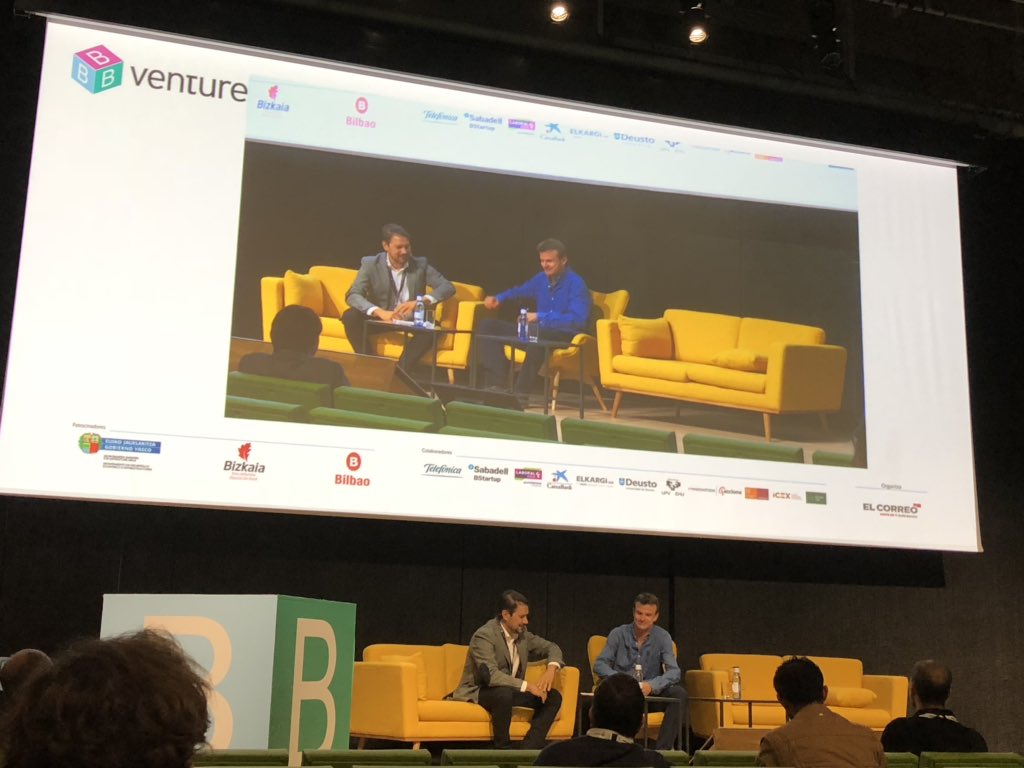 BVentureBilbao's tweet image. Ahora Jon Uriarte @Juriura será entrevistado por Roberto de Celis @robertodecelis tras la baja de Miguel De Vicente que esperamos se recupere pronto. #bventure18