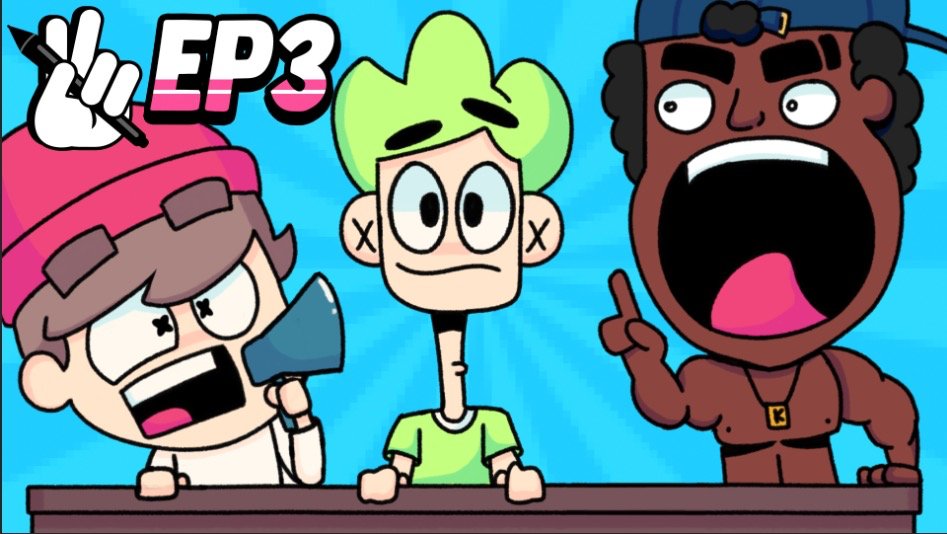 Watch <a href="/GetMoreMadz/">GetMadz</a>, <a href="/jacadamiajack/">jaca ➡️ 🦋 @jacadamia.com</a> &amp; @uDarrenEsquire talk about name origins, criticisms, art programs and animator scenarios in the third episode of the Kindercast! 

Link: youtu.be/HOAOhUALZZ0

art by: GetMadz