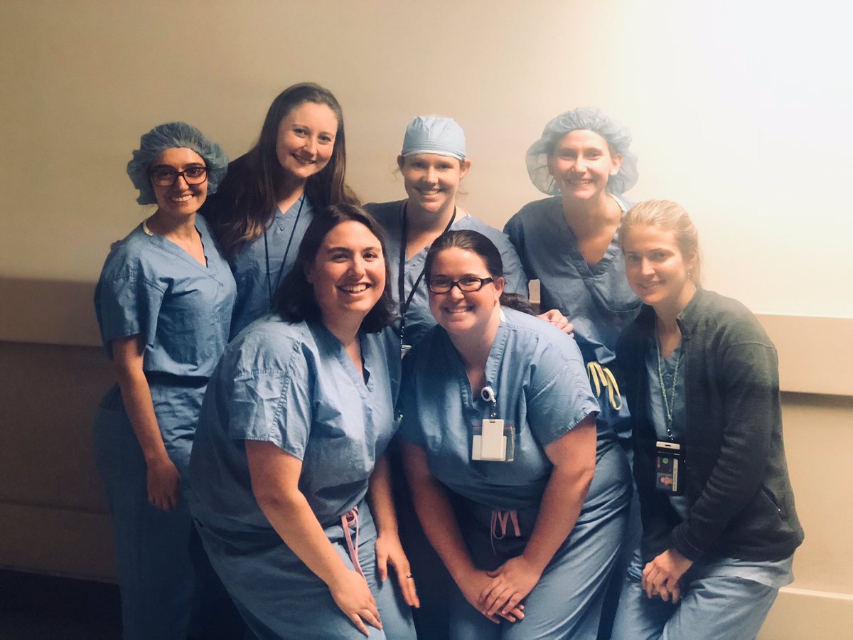 Rounding with a rockstar all female @wvu_surgery Acute Care Surgery team!  From Attending to chief, junior, interns, med student and PA were representing @WomenSurgeons #ILookLikeASurgeon #IAmASurgeon