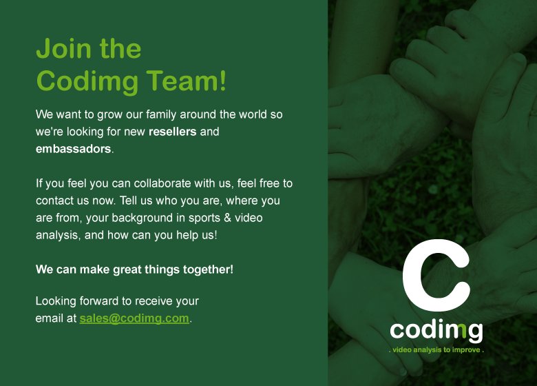 CodimgVA's tweet photo. Join the @CodimgAV team. We are looking for passionate people who want to innovate in their fields. #videoanalysis to improve your skills, within education, healthcare, emergencies, Esports, training and more. #CodimgEDU #CodimgMED #CodimgSIM #CodimgER #CodimgeSports https://t.co/NTotiB9HKg
