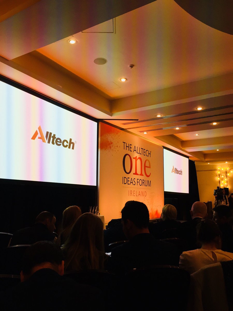 Excellent event by <a href="/Alltech/">Alltech</a> focusing on the key importance of Agriculture and the importance of innovation driving the industry #ONEIdeasForum