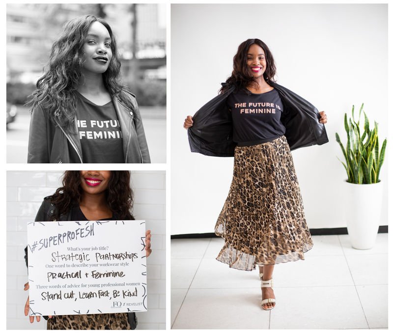 femalequotient's tweet photo. Women are getting more creative with their work wardrobes than ever — even in corporate and male-dominated spaces. #SuperProfesh put the spotlight on a few, including our own Pilar Harris, rocking our Confidence Collection tee! Shop Confidence: https://t.co/QjlRlelnzG https://t.co/M9mz3moj9Z