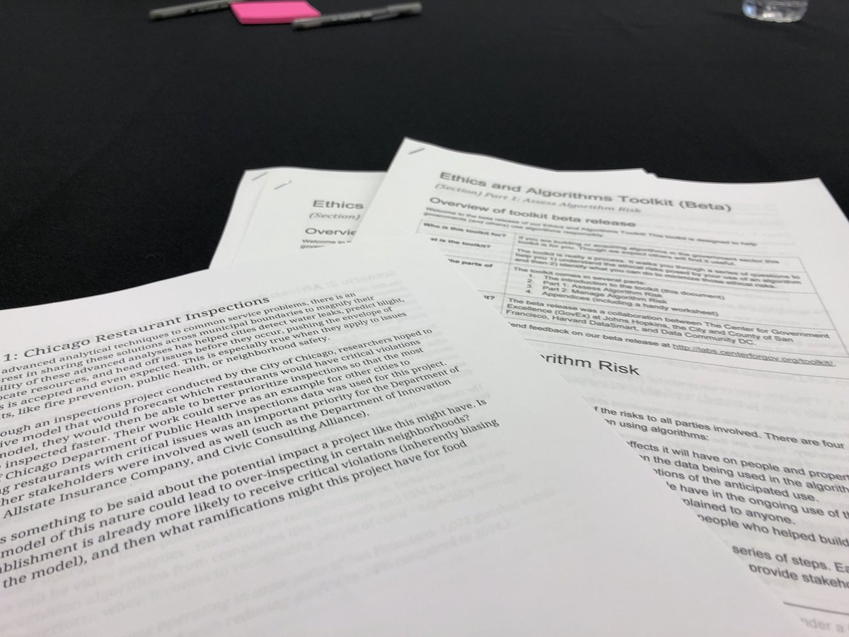 DataSF's tweet photo. Checking out the Ethics &amp; Algorithms toolkit workshop at #MetroLab2018 The toolkit was crafted by a great team that includes @JoyBonaguro https://t.co/IDaEHv87Ad https://t.co/tq4ccoTrVI
