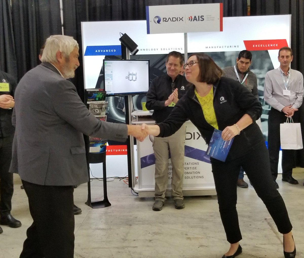 AISTechGroup's tweet photo. Thank you @mayormcnamara @LWillson_82 and @TownofLakeshore Mayor Tom Bain for joining us at our BiAnnual OpenHouse ! #InnovationWay #Greatturnout https://t.co/8XqmxQ0vkv
