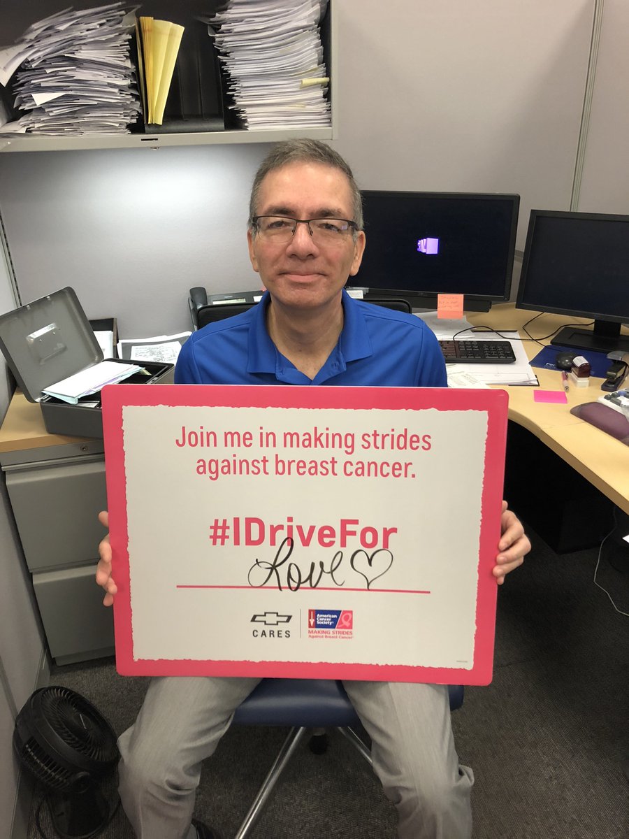 Every time #IDriveFor is used on Twitter, Chevy is donated $5 to Amercian Cancer Society. Help us make a difference one tweet at a time! Beat Breast Cancer! #marketplacecares #IDriveFor #breastcancerawareness