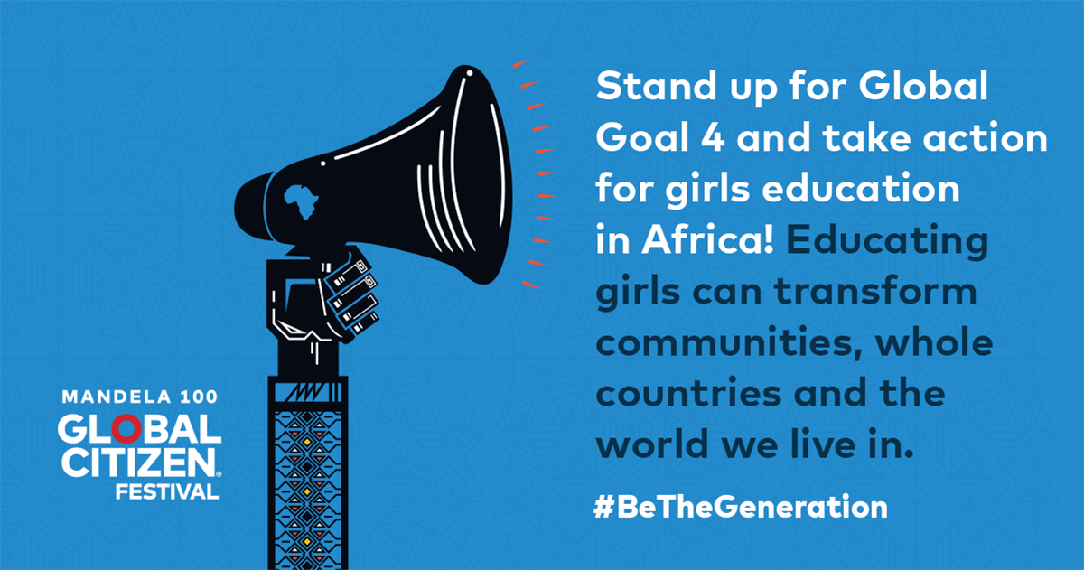 .@NelsonMandela said, โEducation is the most powerful weapon which you can use to change the worldโ. Join the movement by calling on leaders to increase national spending on #education. ๐ฃโค๏ธ #GlobalCitizen #GlobalCitizenFestivalSA #BeTheGeneration #Mandela100