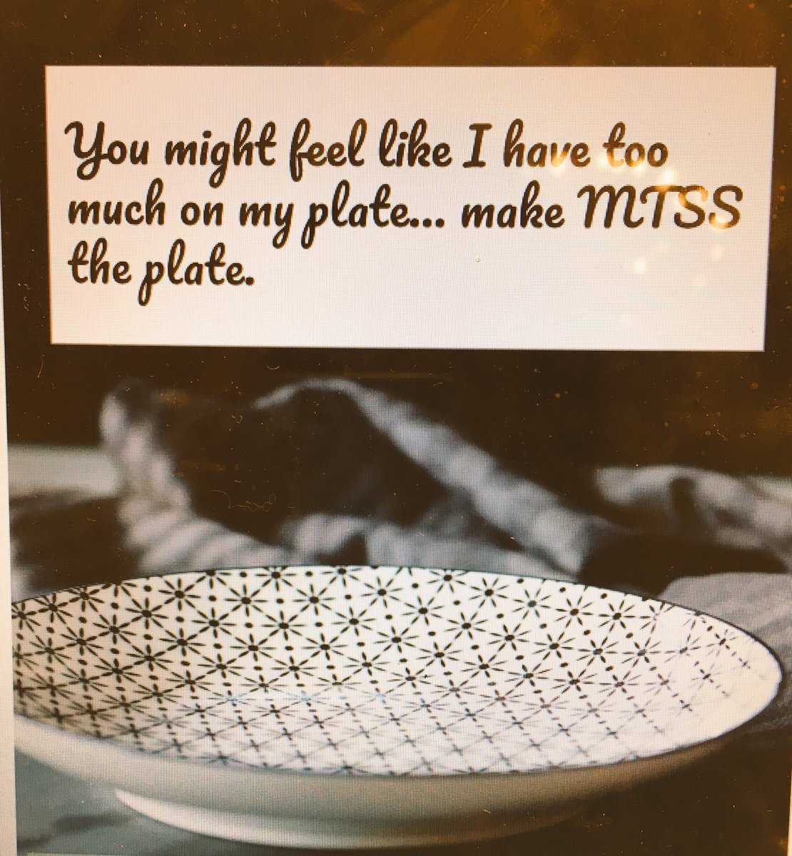 BethRiceIABS's tweet photo. Some wisdom from our #secondarymtss session #MTSSInnovations @ncmtss https://t.co/ED1FSB7uuH