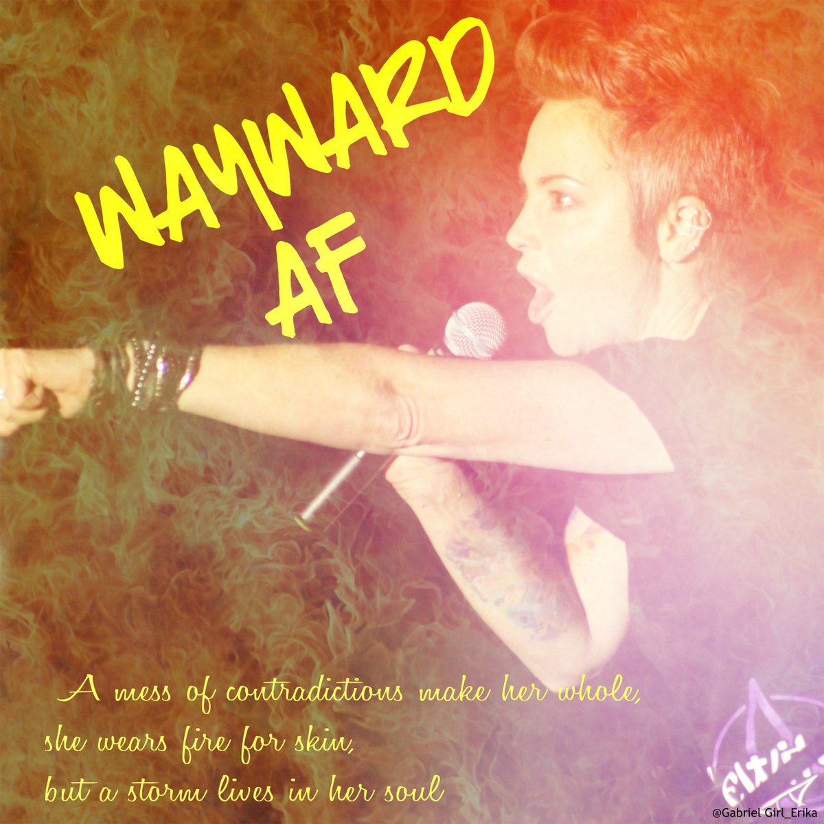 erikaswalwell's tweet image. Editing photos from #SPNCLE #SNS and came across this picture of @kimrhodes4real. This is what I see when I look at her. There is a beautiful fire in her soul that I wish I had sometimes. #ImAWorkInProgress #WaywardAF