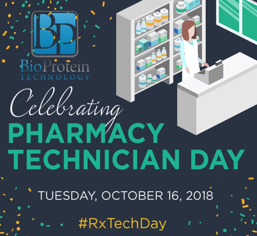 BioProteinTech's tweet image. Happy Pharmacy Technician Day 2018 to all the hard-working pharm techs out there. We appreciate everything you do! #pharmacytechnicians #RxTechDay