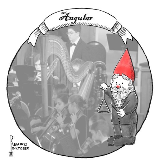 robertabaird's tweet photo. Waiting for his solo.
 #angular #inktober #inktober2018 https://t.co/sb82HKhuCK