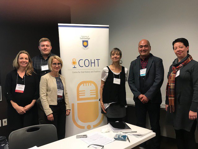 jenna_e_bailey's tweet photo. Finally have time to tweet about #OHA2018! Ace conference as always @OHAnetwork! Loved presenting w @COHT @uLethbridge @ulethHistory Proud of work everyone has done + lucky to spend time w wonderful group of human beings @PetaMillman @CWilliamsWGST Elaine, Darren, Carly, Heidi https://t.co/EwgLUpwBDf