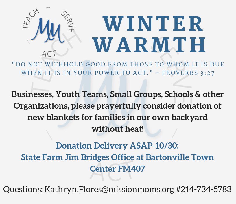 Mission: Winter Warmth ... new &amp; immediate need for blankets! Please help!!!