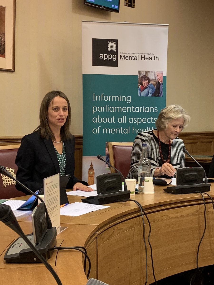 .<a href="/Helen_Whately/">Helen Whately MP</a> starts this evenings launch of the #APPGMH #5YFVMH inquiry report. Big queues <a href="/HouseofCommons/">UK House of Commons</a> security have caused a few problems with attendees. <a href="/UniteinHealth/">UniteInHealth</a> <a href="/Unite_MHNA/">Unite: MHNA</a>