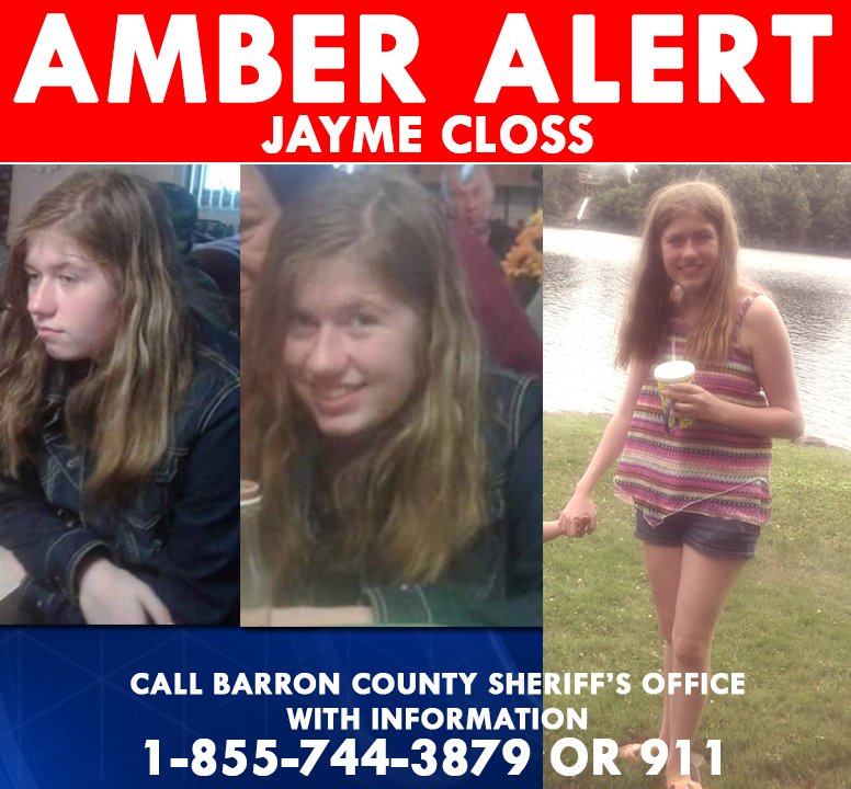 FOX13News's tweet photo. SPREAD THE WORD: New photos released of 13-year-old Jayme Closs, reported missing after her parents were found dead in Wisconsin. She may have been spotted in Miami, FL: https://t.co/RTm2wSwUQD https://t.co/HYLEGNFIEK