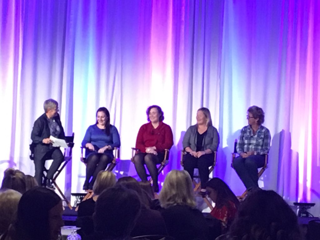 @corteva ‘s own Rachel Faust on the #AWCEAST2018  panel talking about advocacy in agriculture. #importanttopic