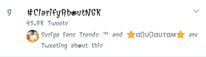 gani_offl's tweet image. #KnowYourlevel guys 
VADACHENNI FROM TOMORROW (official trend) 
#ClarifyAboutNGK (unofficial timepass trend ) 
Stardom matter 😎
#VadaChennai #NGKUpdate