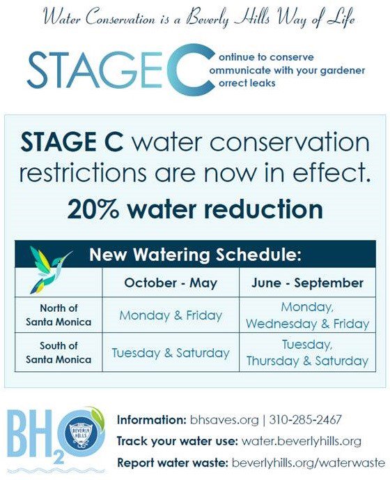 CityofBevHills's tweet photo. #WaterTipTuesday Remember the two day a week watering schedule that went into effect on October 1 and be water wise! #BeverlyHillsPublicWorks #BHPW https://t.co/x9nVZ953SI